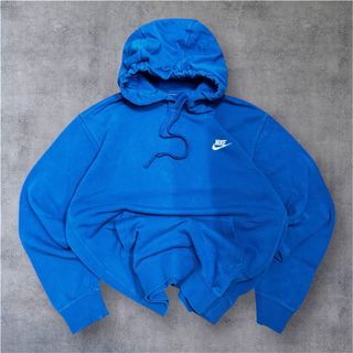 Nike Felpa hoodie blu vintage streetwear unisex M