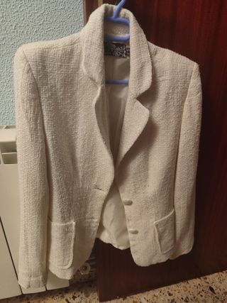 Conjunto falda y americana TRIBUNE blanco