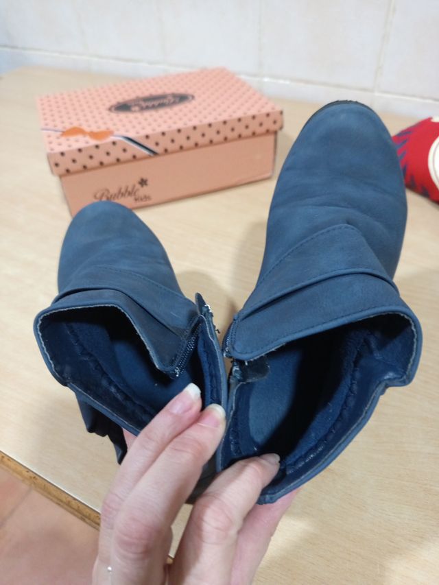 Botas niña azul marino talla 34