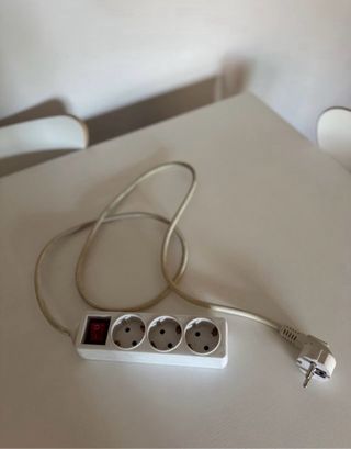 Regleta 3 enchufes con interruptor