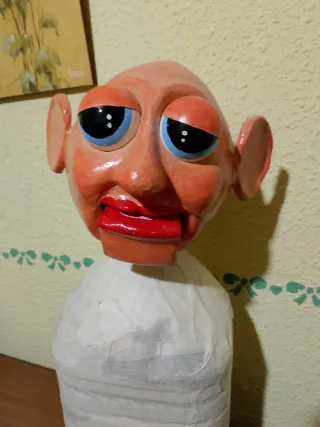 Cabeza de muñeco ventrílocuo