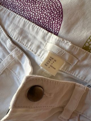 Shorts vaqueros blancos H&M Talla 34
