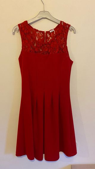 Vestido rojo Pimkie con encaje