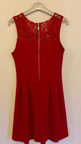 Vestido rojo Pimkie con encaje