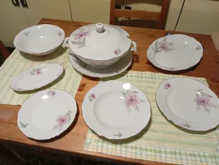 Set piatti antichi floreali