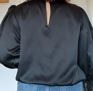 Blusa Vintage Yves Saint Laurent Negra