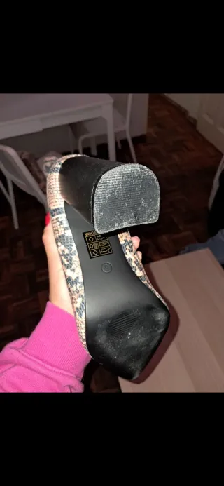 Botas Zara efecto piel serpiente