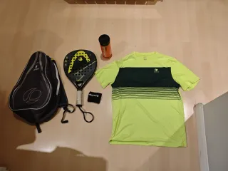 Pack pádel: pala Head Flash+camiseta+ mochila
