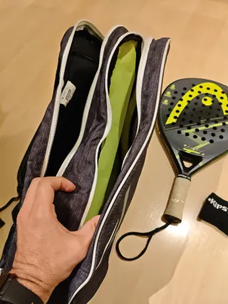 Pack pádel: pala Head Flash+camiseta+ mochila