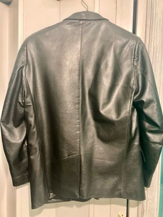 Giacca in pelle nera vintage