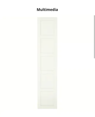 Puerta armario blanca madera