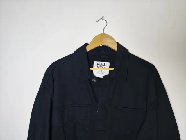 Chaqueta negra vaquera multibolsillos