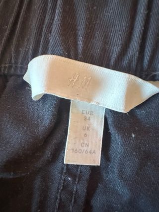 Shorts vaqueros negros H&M Talla 34