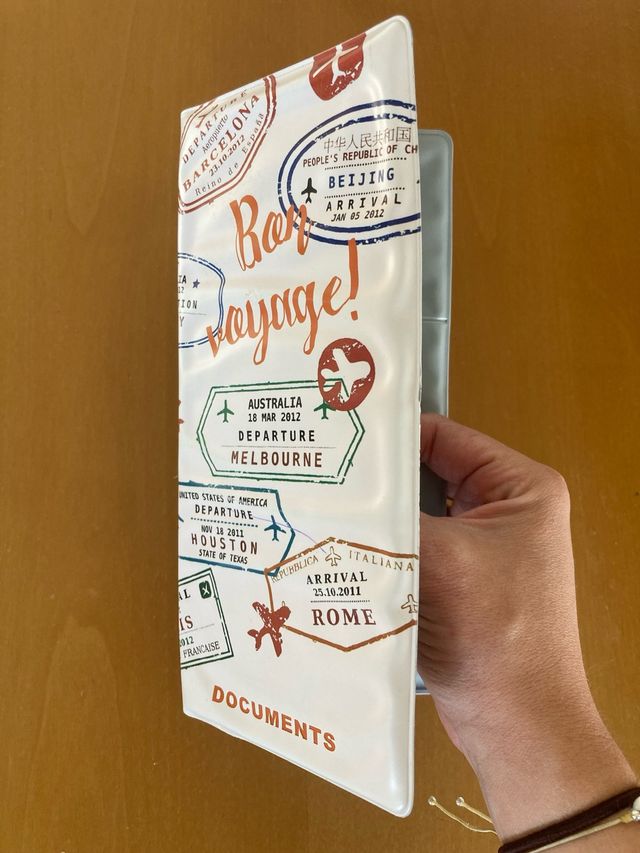 Funda pasaporte guardadocumentos viaje