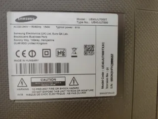 Componentes TV Samsung UE40JU7000T Smart TV