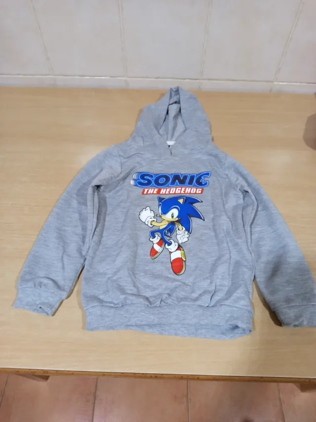 Sudadera Sonic niño fina