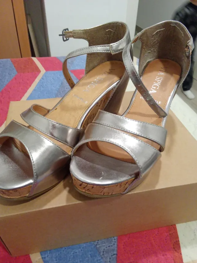 Sandalias A SPIGA Plataforma Tacon