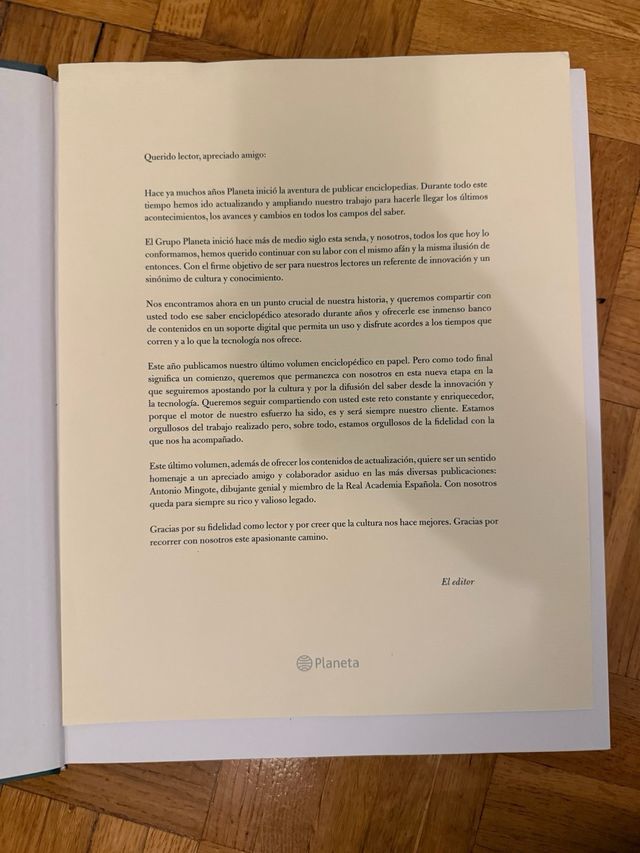 Tomo Conmemorativo Enciclopedia