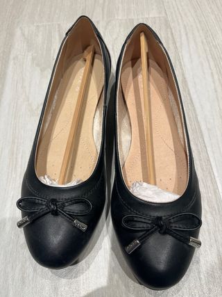 Manoletinas Geox Negras Mujer Talla 38