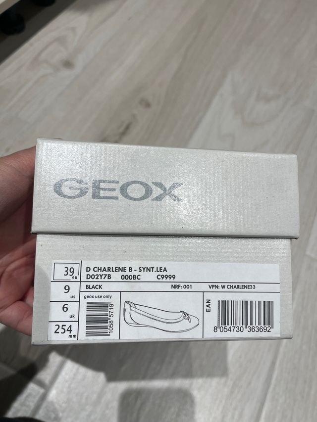 Manoletinas Geox Negras Mujer Talla 38