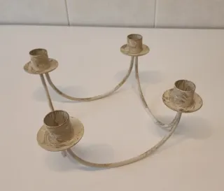 Candelabro/Porta velas de hierro forjado