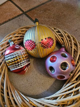 Palle Natale Vetro Soffiato Anni '60