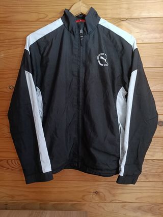 Sudadera Puma Color Negro y Blanco Talla S.