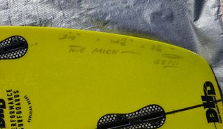 3x World Champion-Mick Fanning personal surfboard