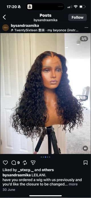 Peluca Pelo Humano Raw 100% Natural