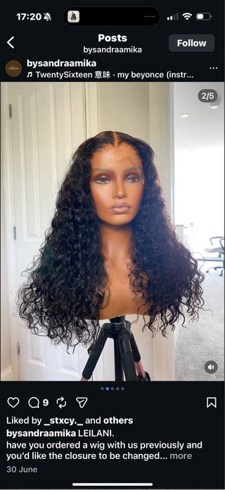 Peluca Pelo Humano Raw 100% Natural