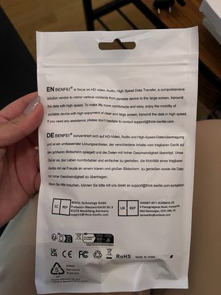 Adaptador HDMI a VGA BENFEI+adaptador