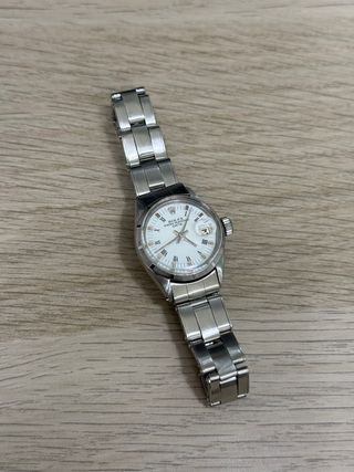 Rolex 6917 26 mm Esfera Blanca Acero