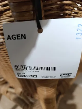 Silla AGEN Ikea Ratán