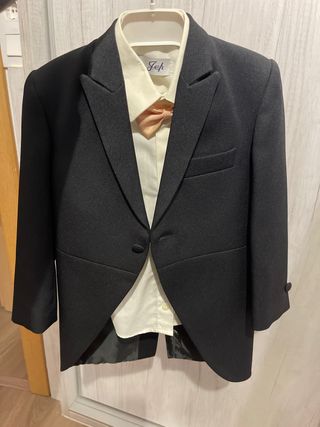 Esmoquin Niño Negro y Beige