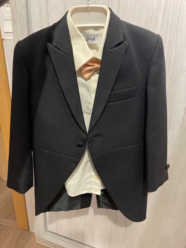 Esmoquin Niño Negro y Beige