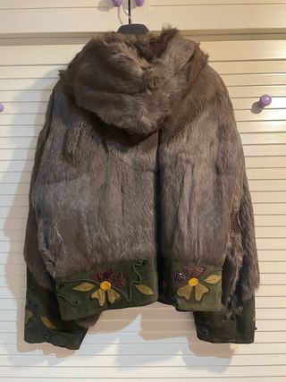 Abrigo de conejo y piel