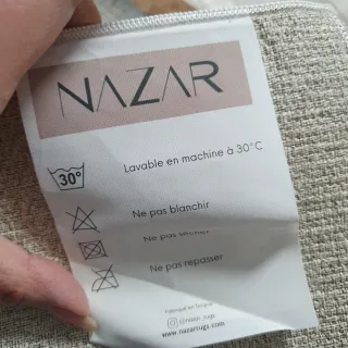 Alfombra moderna beige y gris