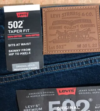Levi's 502 Taper Fit Uomo W30 L32