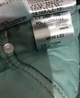 Levi's 502 Taper Fit Uomo W30 L32