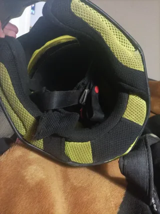 Casco de Cross Amarillo y Negro