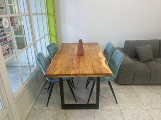 Mesa Comedor Madera y Metal