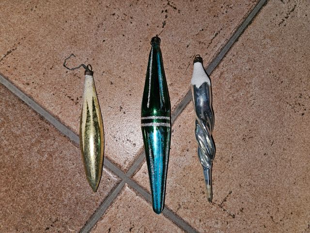 Decorazioni Natale Vetro Soffiato Anni '60