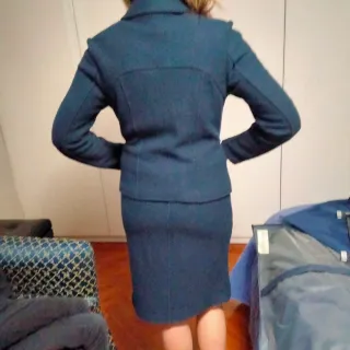 Tailleur donna 3 pezzi blu
