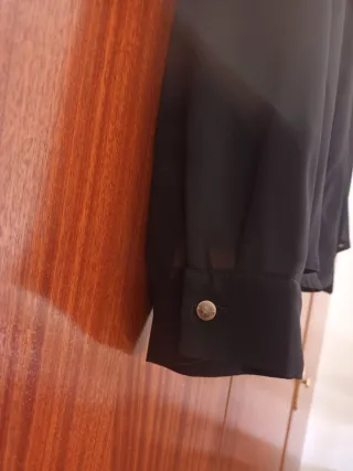 Camisa Mella Hemero Negra con Cremalleras