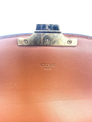 Bolso Celine Triomphe Marrón y Dorado