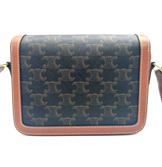 Bolso Celine Triomphe Marrón y Dorado