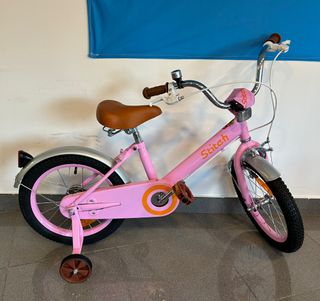 Bicicleta infantil rosa Stitch