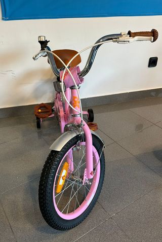 Bicicleta infantil rosa Stitch