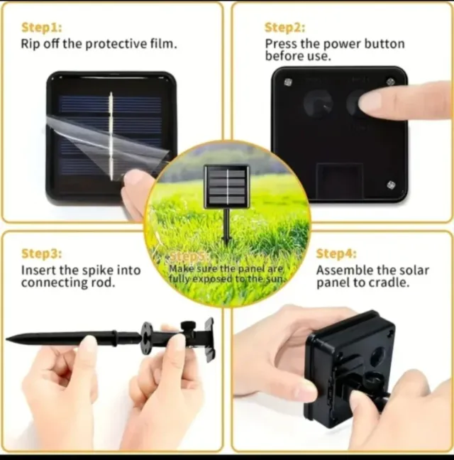 Guirnalda Solar LED 200 Luces Navidad