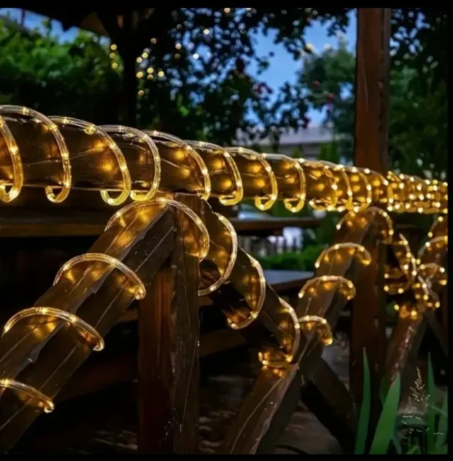 Guirnalda Solar LED 200 Luces Navidad